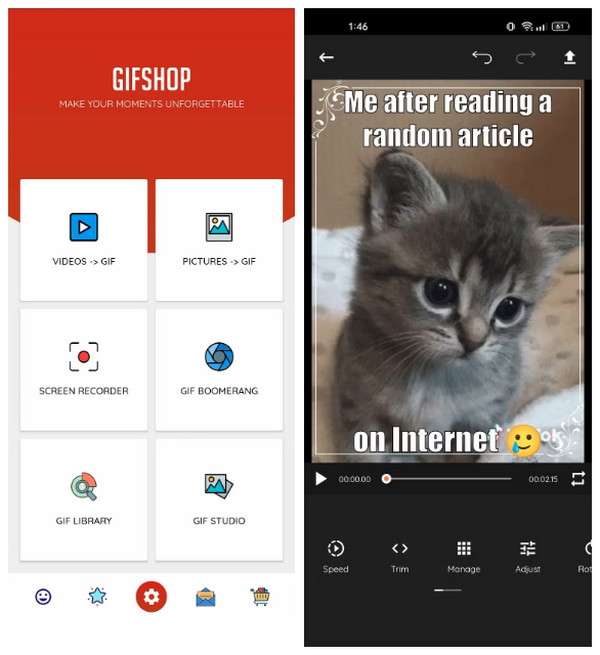 GIF Maker videók GIF-be