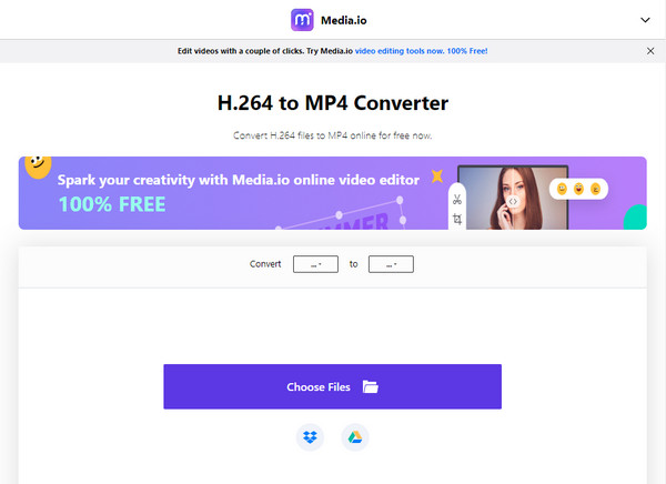 Media.io 264 محول الملفات