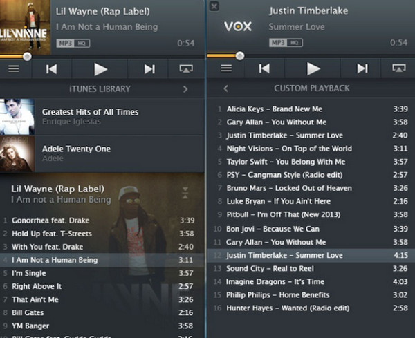 Alternative a iTunes Vox