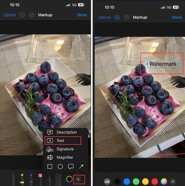 how to add a watermark to your iphone photos