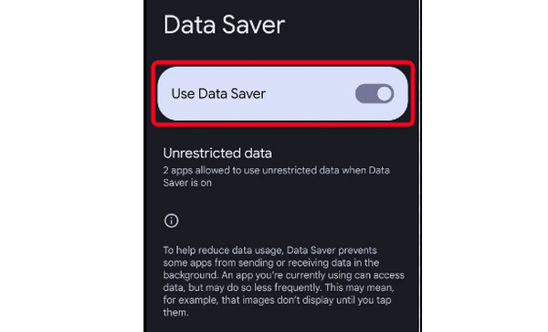 Android Disable Data Server