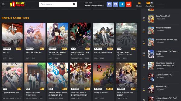 AnimeFreak Anime Web Sitesi