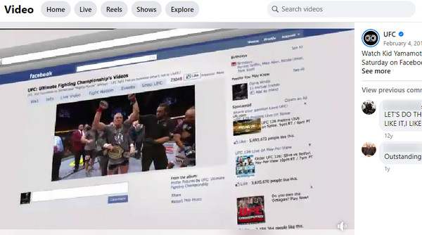 Facebook Watch Free UFC Stream