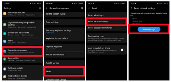 Android Reset Network Settings