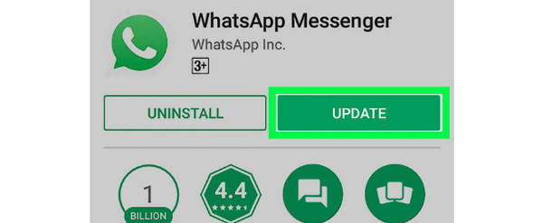 Обновление Android WhatsApp