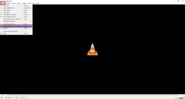 AUD 파일 VLC 가져오기