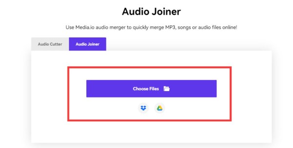 导入 MP3 文件 Media.io