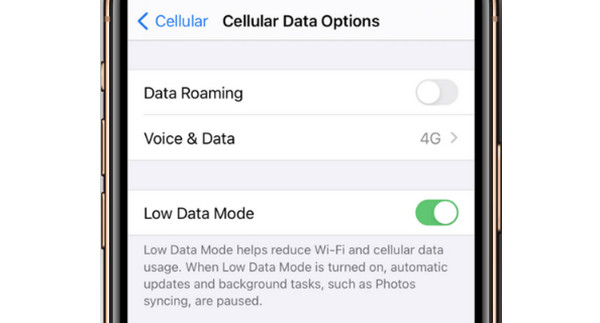 iPhone Disable Low Data Mode