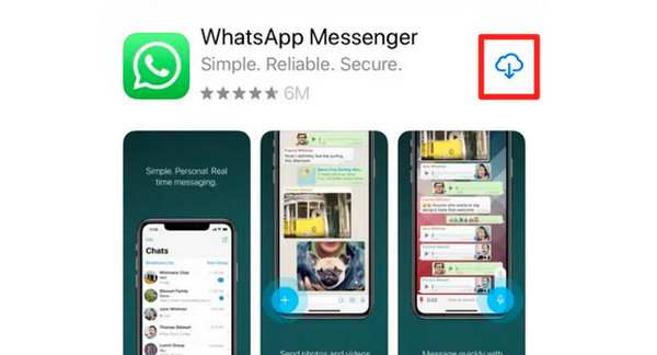 iPhone Asenna WhatsApp