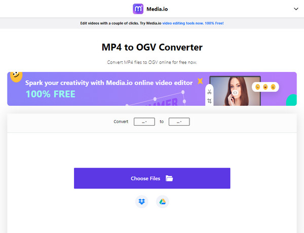 Media.io MP4를 OGV로