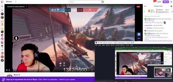 Ta opp Twitch Streams OBS