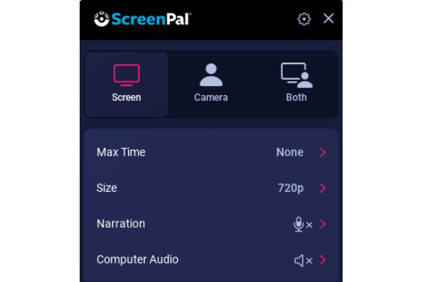 Screenpal miễn phí không có hình mờ