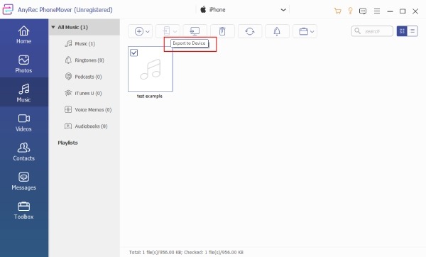 Transfer Music from Computer to iPhone Anyrec