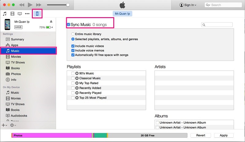 İPod'dan iPhone Itunes'a Müzik Aktarın