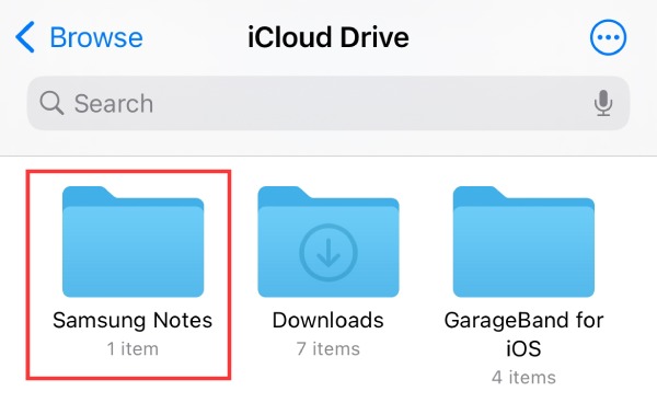 Přeneste Samsung Notes do iPhone iCloud