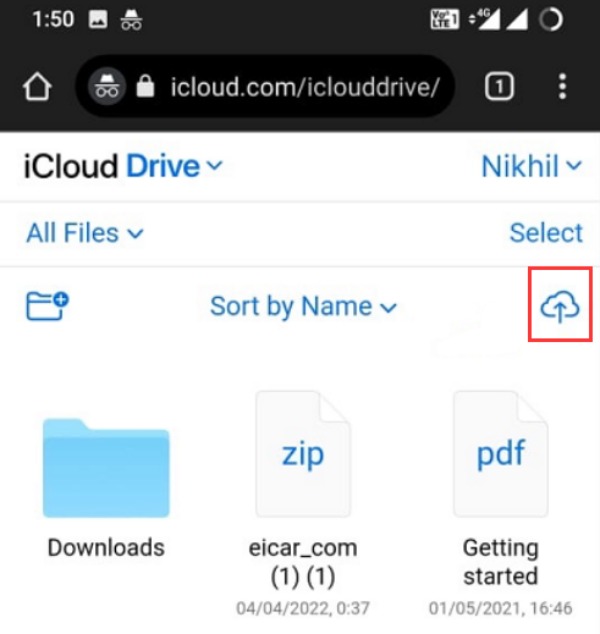 Upload Samsung Notes iCloud