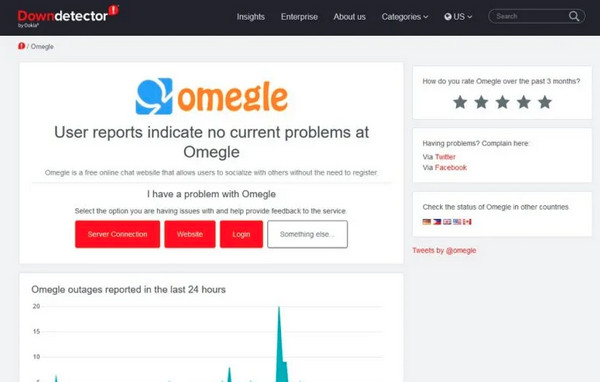 Check the Server Fix Omegle Error