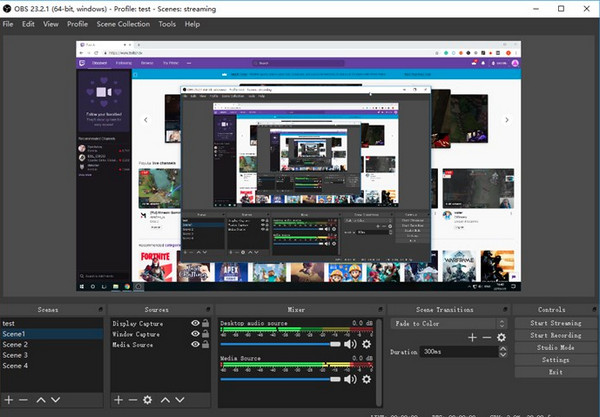 OBS Studio Screen Recorder ohne zeitliche Begrenzung