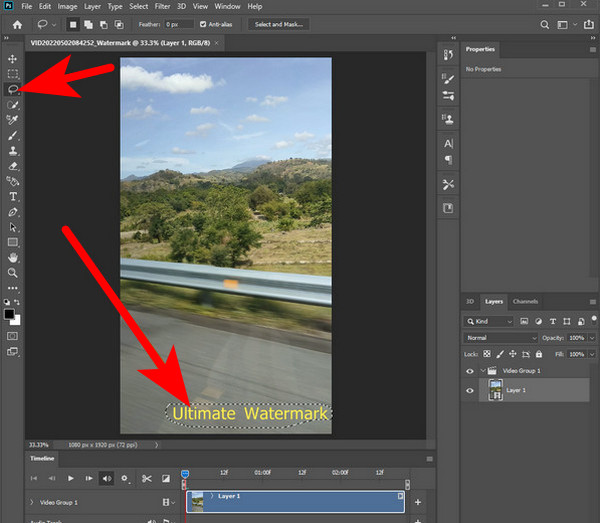 Outil Photoshop Lasso