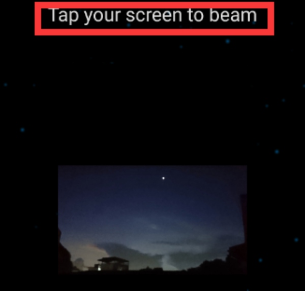 Tap to Beam