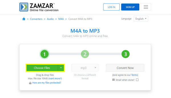 Zamzar Convert Voice Memo to MP3