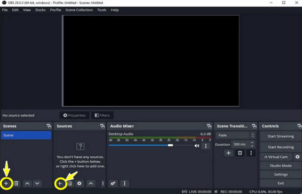 OBS Add Scene and Source