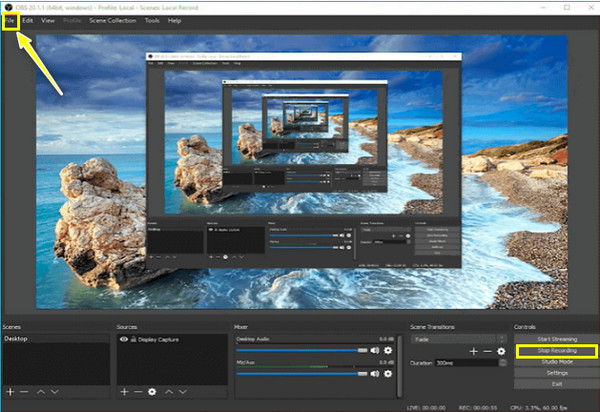 OBS Stop Recording