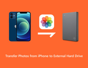 Übertragen Sie Fotos vom iPhone auf eine externe Festplatte