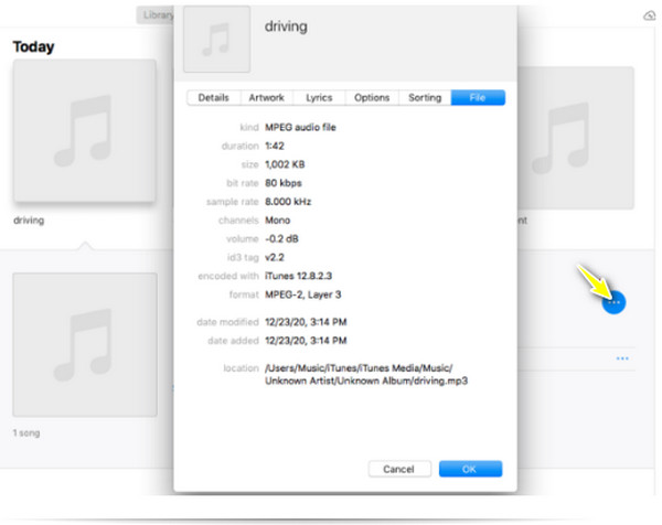 Quicktime MP3 Dosyasını Bul