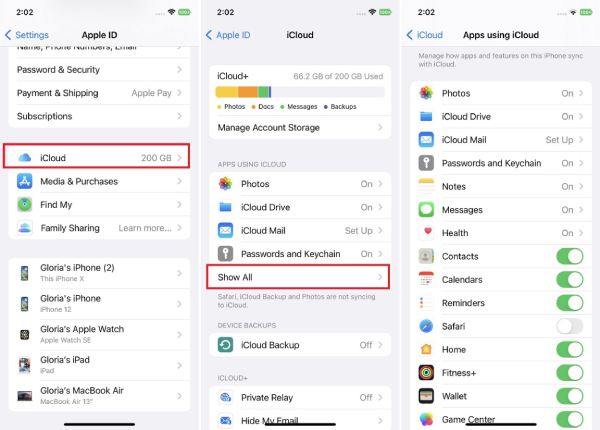 通过 iCloud 在 iPhone 之间传输照片