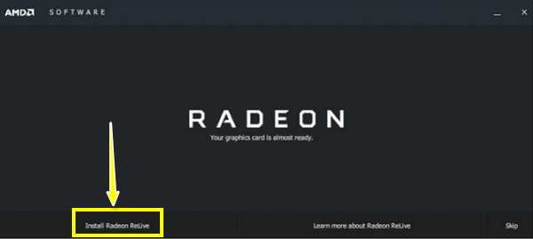 安装 Radeon Live