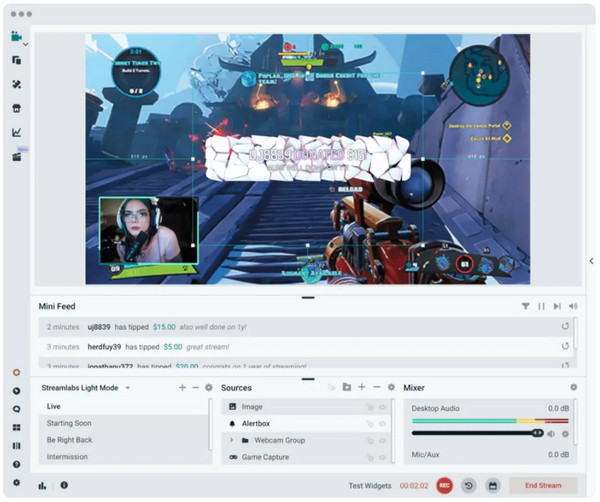 StreamLabs virtuelle kameraprogramvare