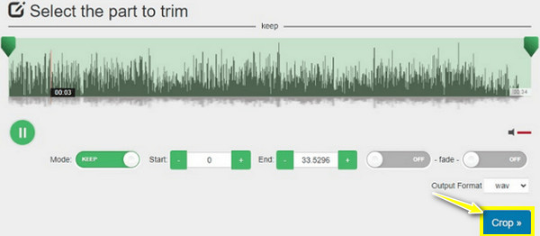 Audio-Trimmer Audio trimmen