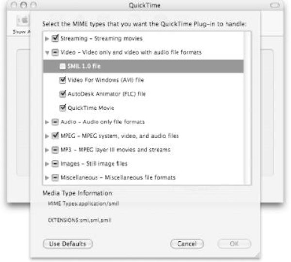 Inaktivera plugin QuickTime