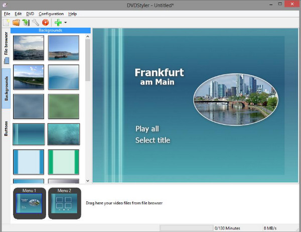 DVDStyler DVD Menu Creator