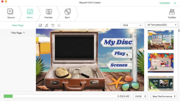 iSkysoft DVD Menu Creator