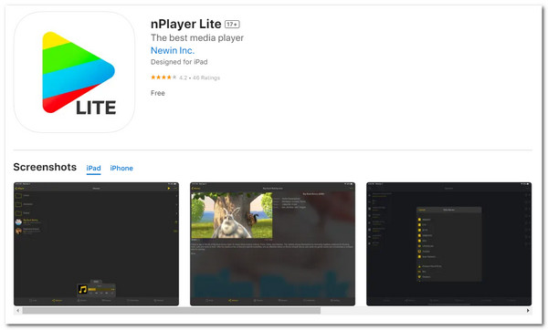 Interface nPlayer Lite