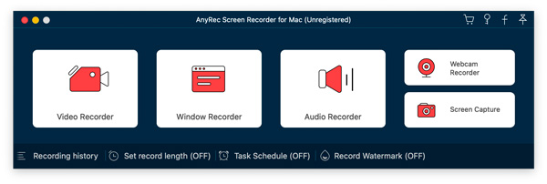 เปิดโปรแกรมบันทึกหน้าจอ AnyRec สำหรับ Mac