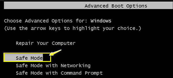 Mulakan PC Anda dalam Safe Mod