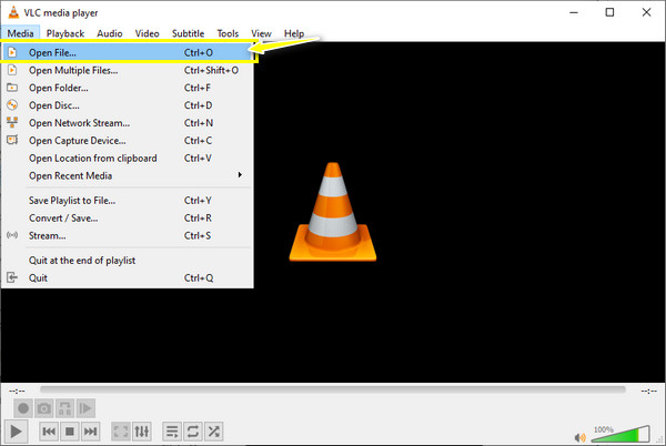 वीडियो चलाने के लिए VLC का उपयोग करें