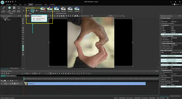 Pemutar Video Editor Video Percuma VSDC