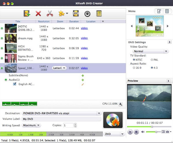 Criador de Menu de DVD Xilisoft