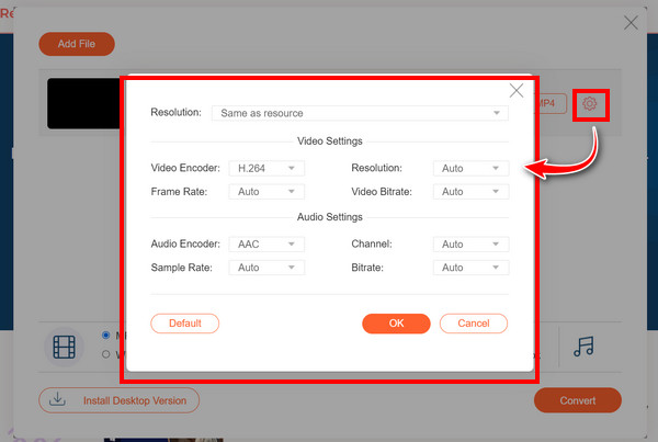 Anyrec Online Custom Settings