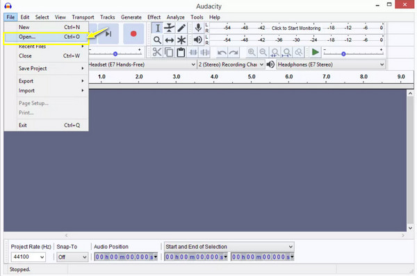 Audacity OGGファイルの追加