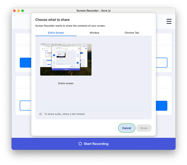 Chromeタブをクリック