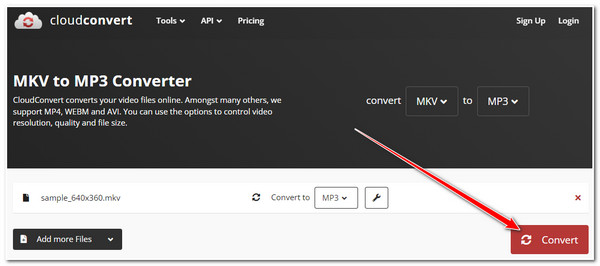 CloudConvert Convert MKV