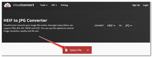 CloudConvert HEIF आयात करें