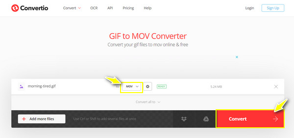 Convertir GIF a QuickTime