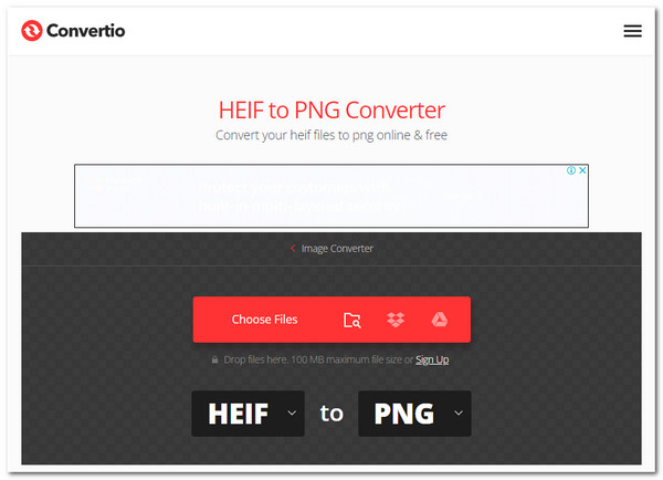 Convertiio HEIF naar PNG