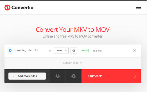 Convertir MKV en MOV